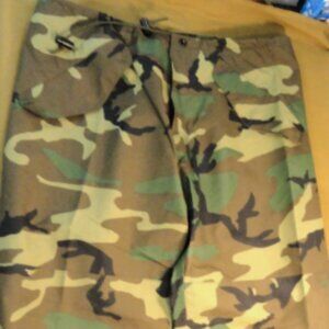 USGI BDU WOODLAND CAMO MILITARY COLD MEN'S szLARGE 36x28 GORE-TEX PANTS LD 6840